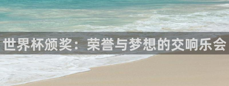 世界杯:世界杯颁奖:荣誉与梦想的交响乐会